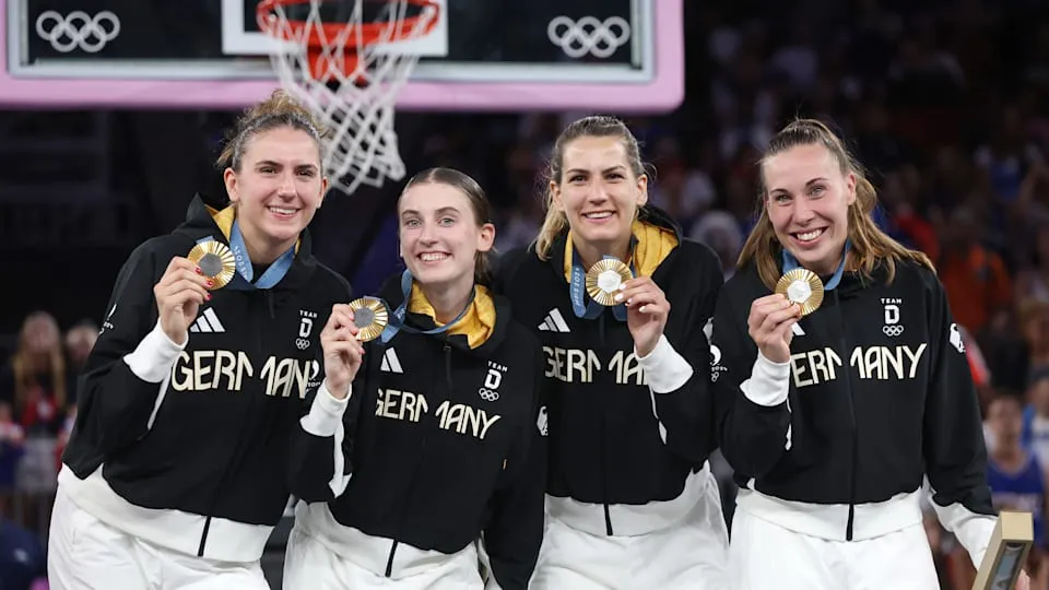 Sonja Greinacher Gold im 3x3 Basketball Hannover feiert seine Olympia Frauen von Paris