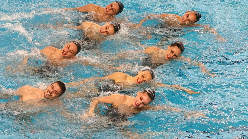 Synchronschwimmen bei den Olympischen Spielen Eleganz